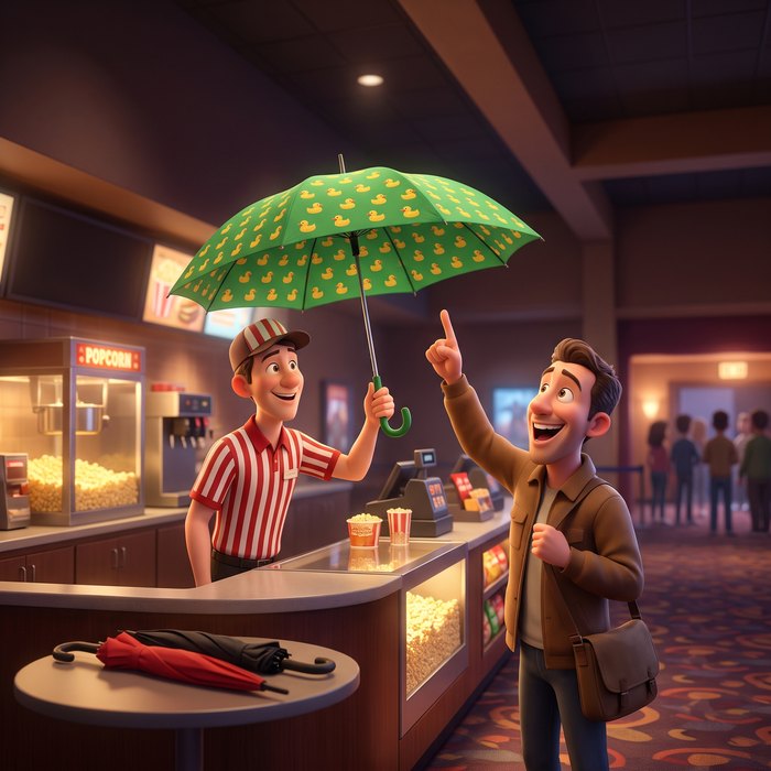 Lost Umbrella at the Cinema