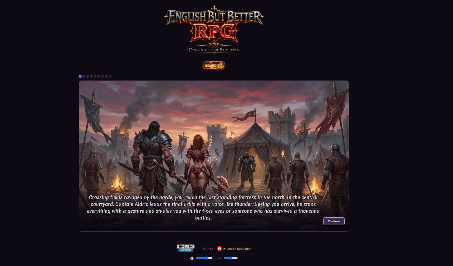 A cinematic story scene from the RPG