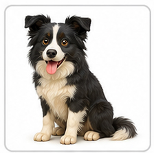 farm dog (border collie)