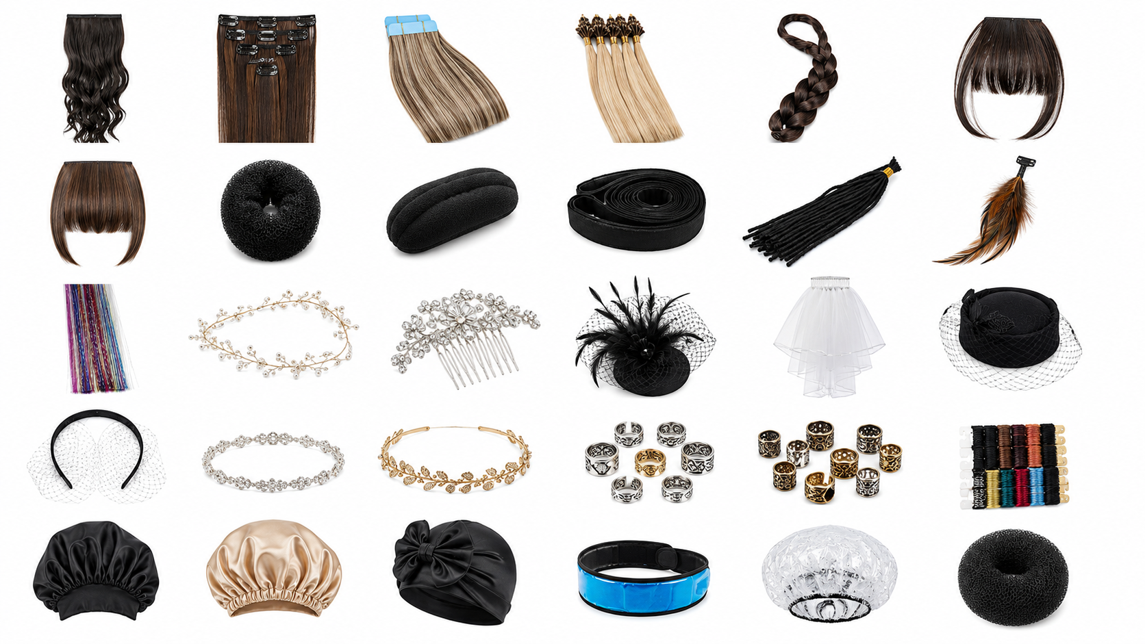 Headwear, Hair Pieces and Extensions