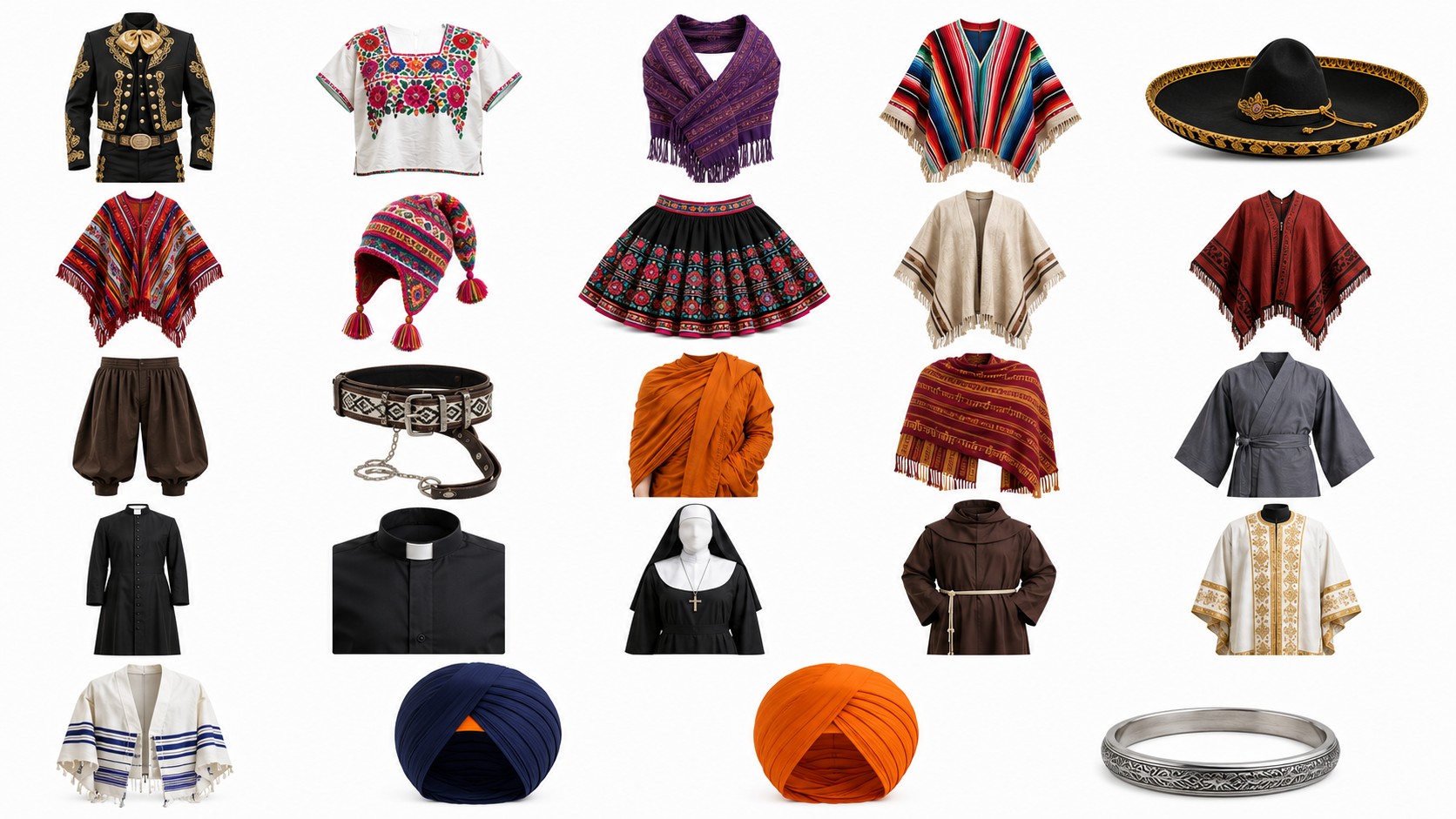 Latin American and Religious Clothing