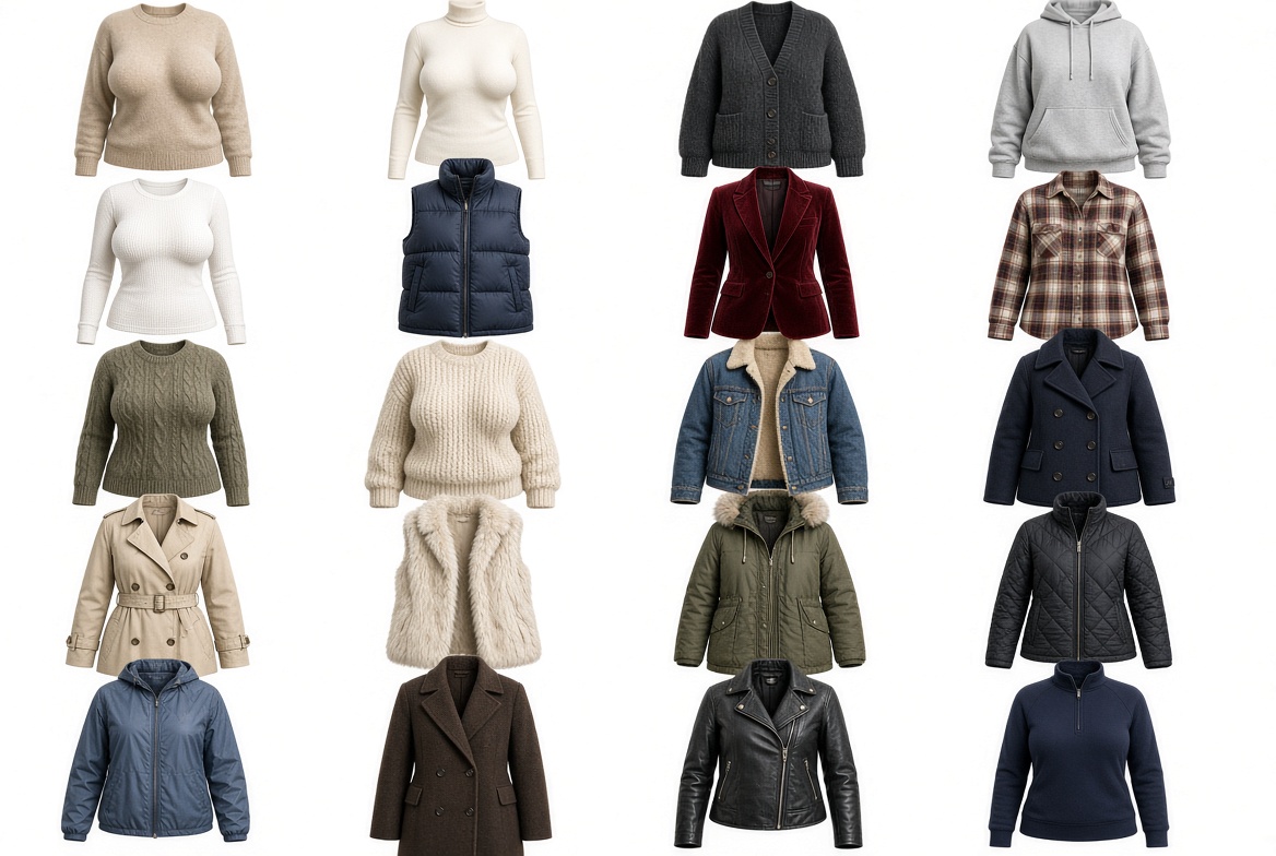 Fall and winter tops — set 1