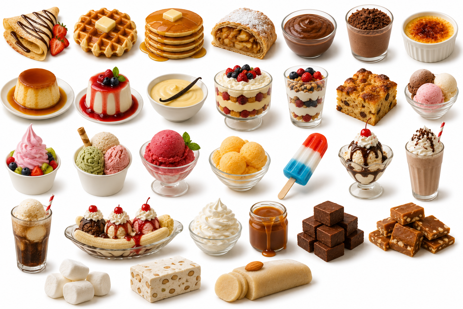 Pastries, Frozen Treats & Spoon Desserts — Desserts