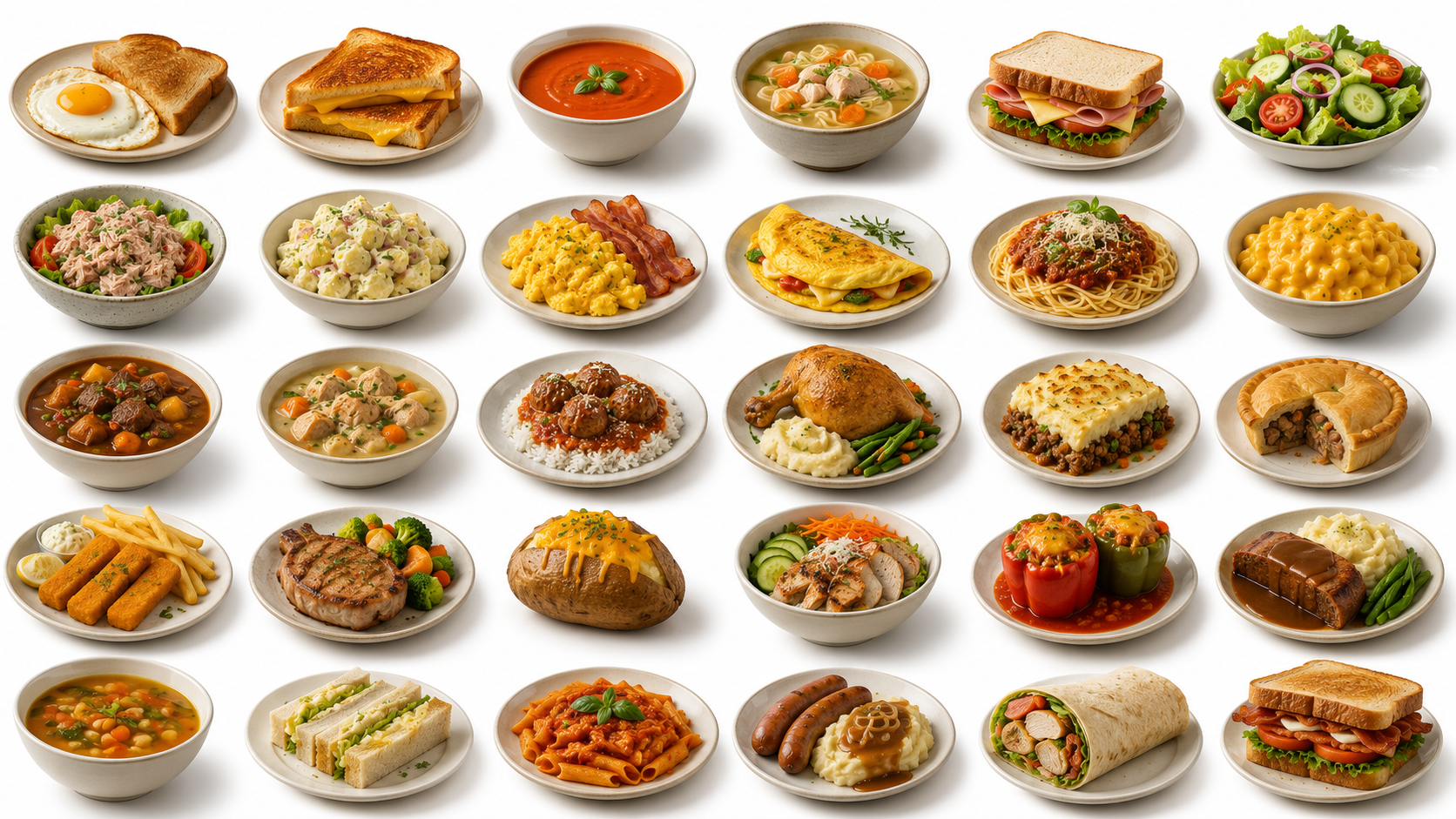 Everyday & Home-Cooked Meals — Dishes