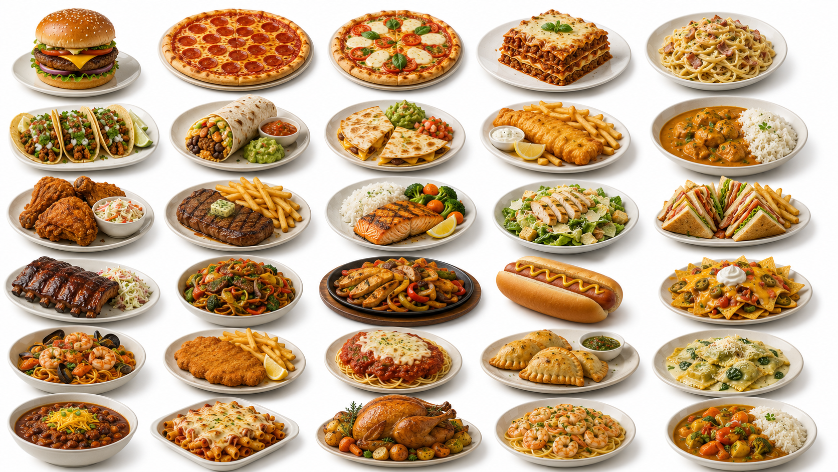 Popular International Meals & Restaurant Favorites — Dishes