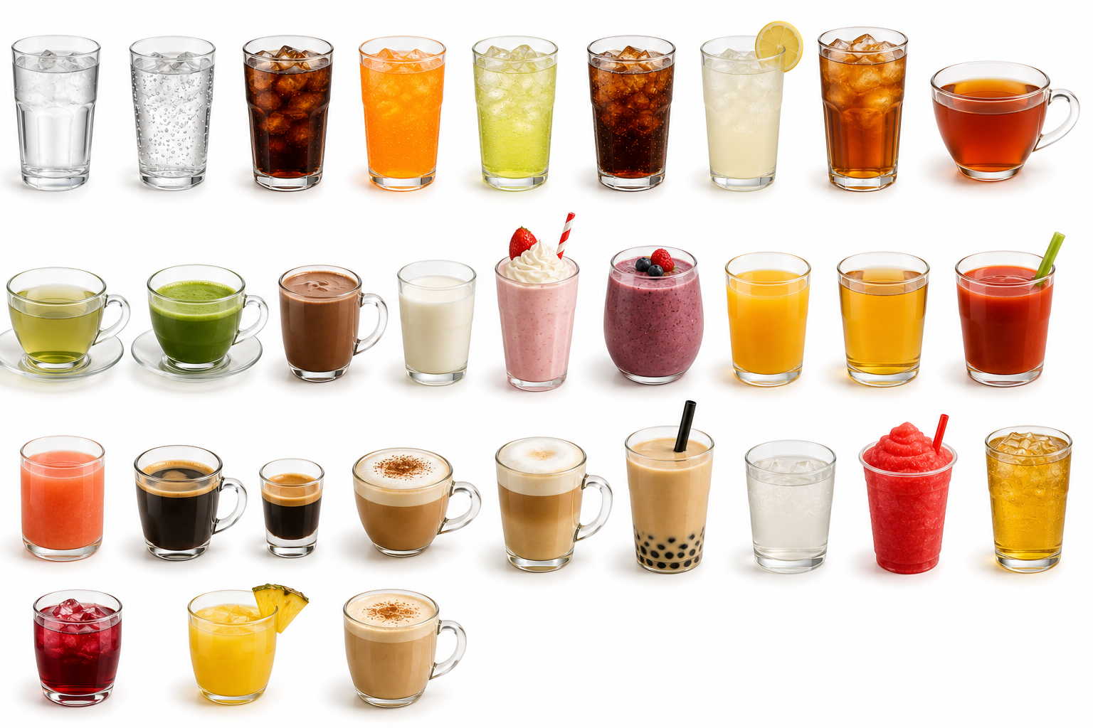 Non-Alcoholic Drinks (Visually Distinct) — Drinks