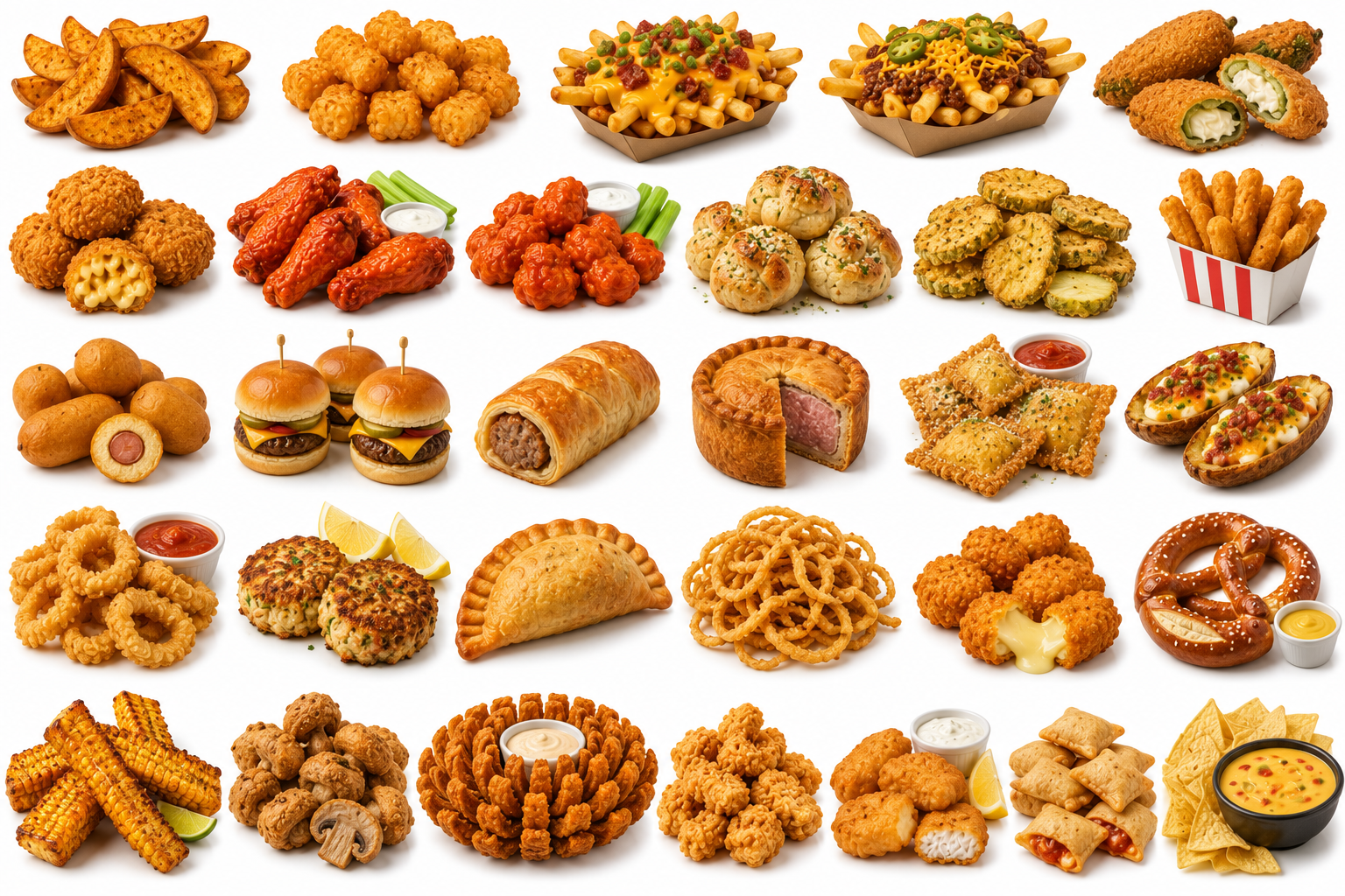 Fried Finger Foods & Pub Snacks — Fast Food, Trash Food & Snacks