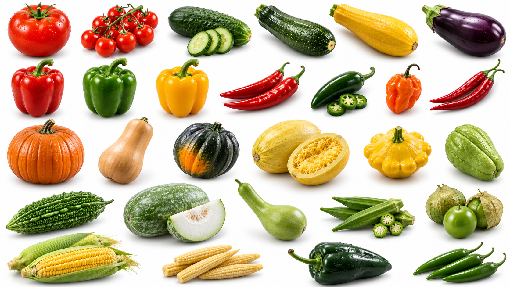 Culinary Vegetables (Squashes, Nightshades & Peppers) — Vegetables