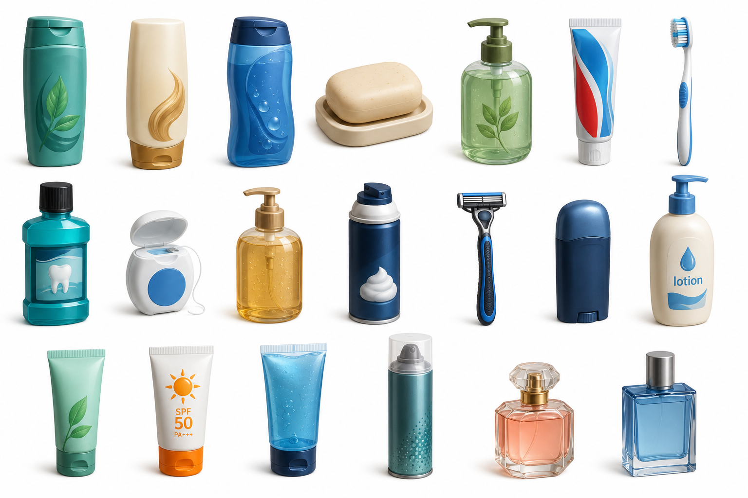 Toiletries & Personal Hygiene — Bathroom