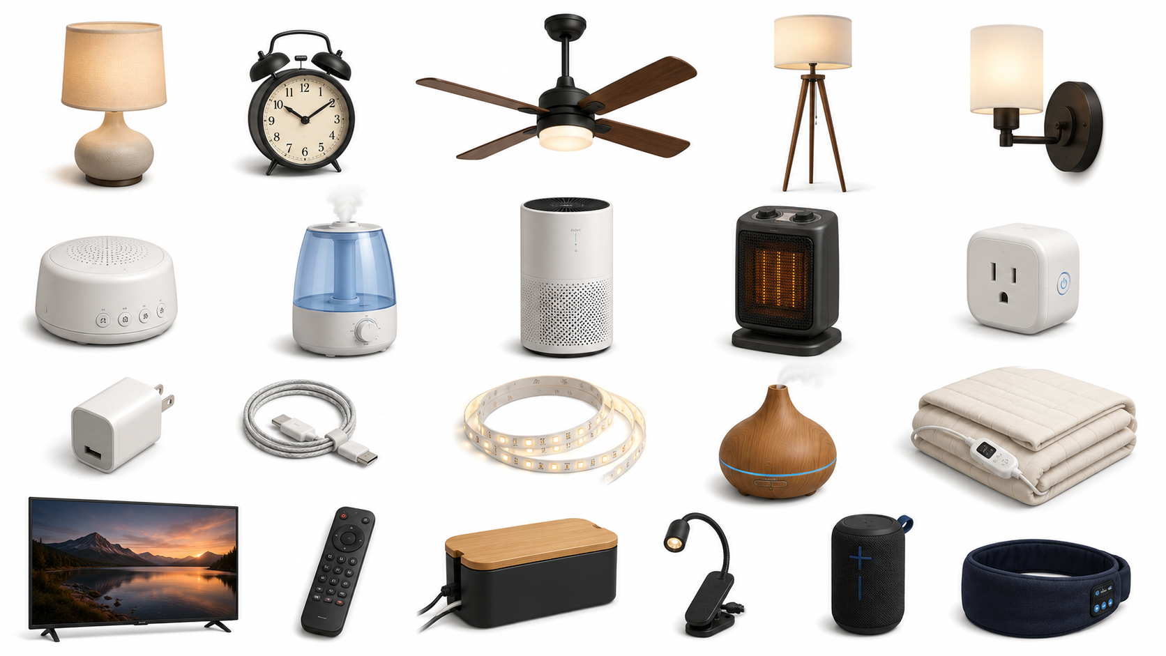 Lighting & Electronics — Bedroom
