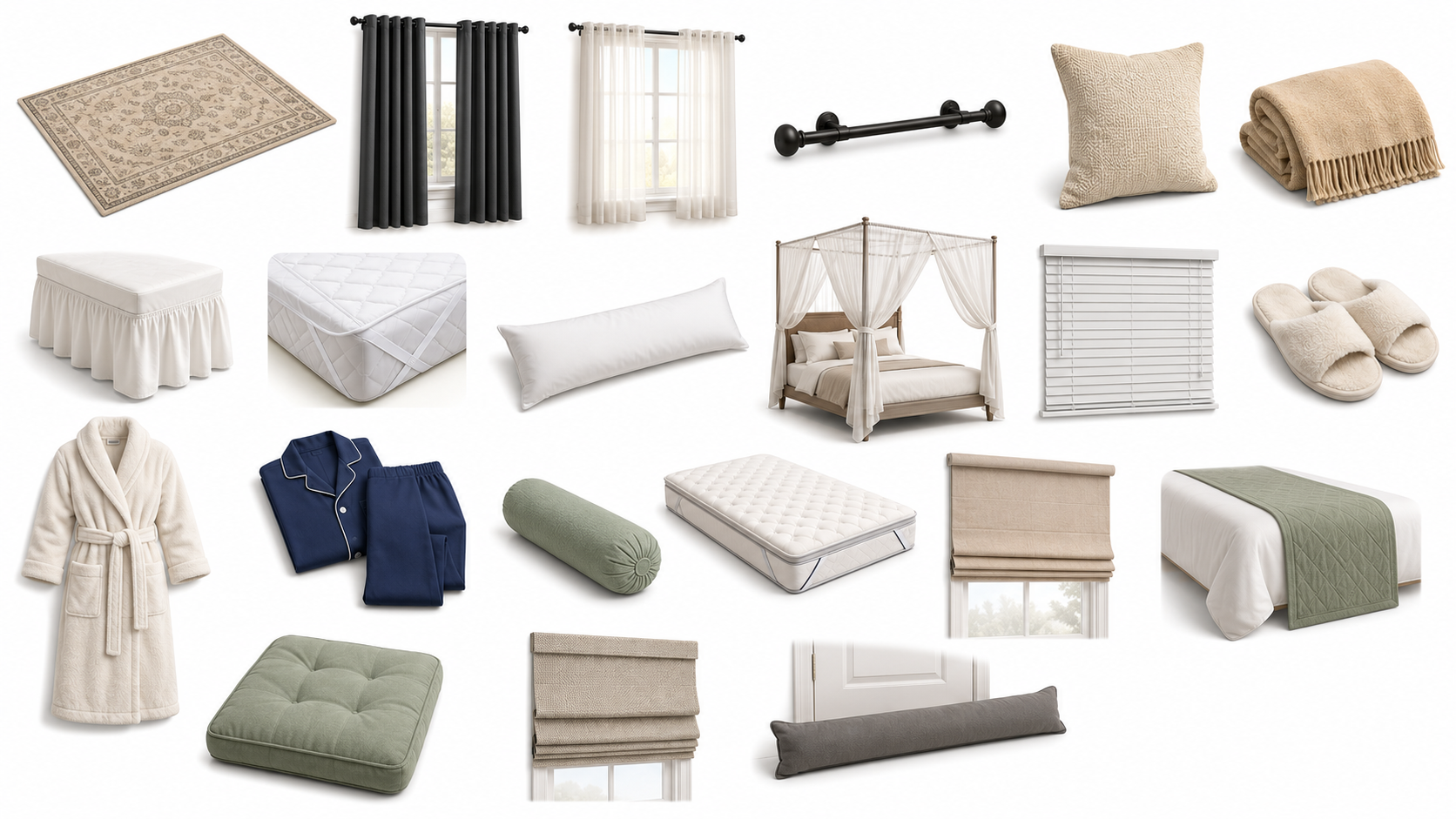 Textiles, Linens & Window Coverings — Bedroom