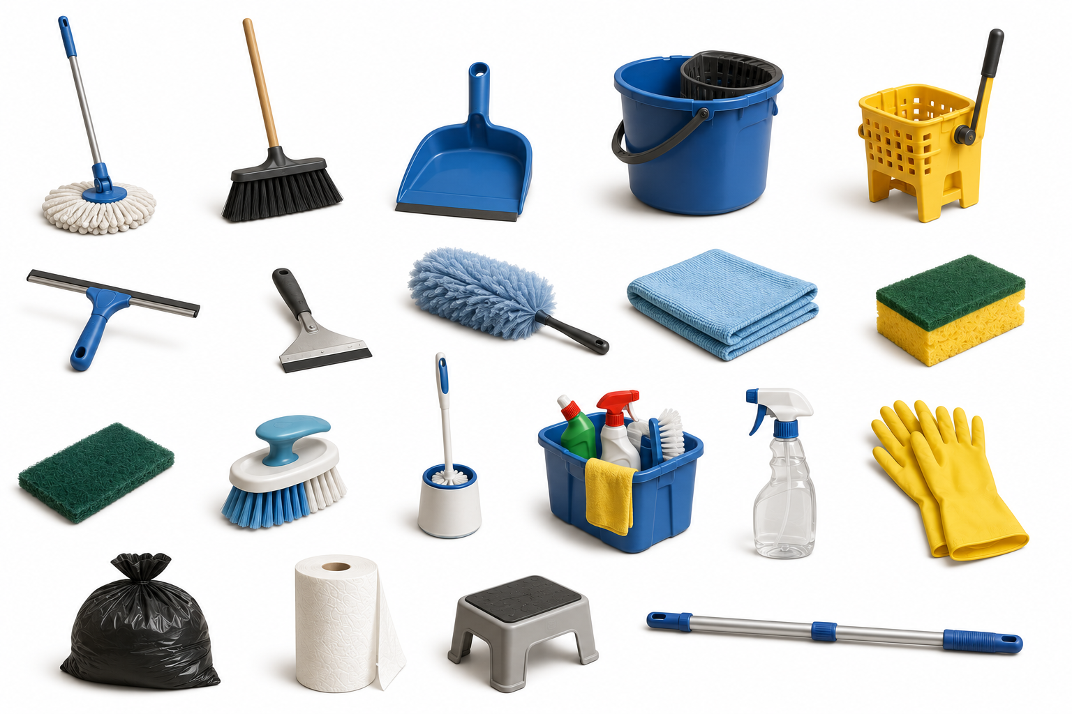 Manual Cleaning Tools & Equipment — Janitor's Closet