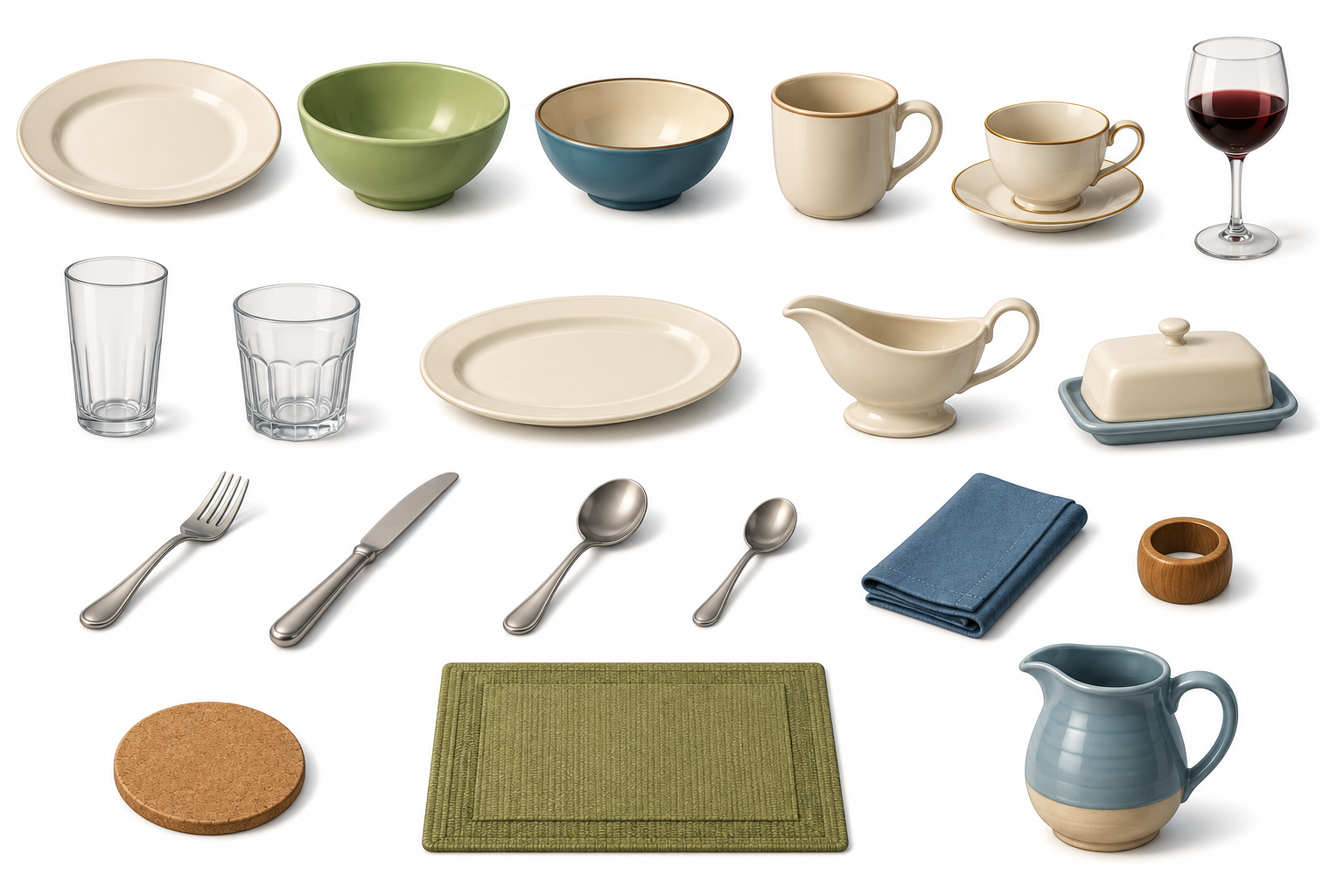 Tableware, Dinnerware & Glassware — Kitchen