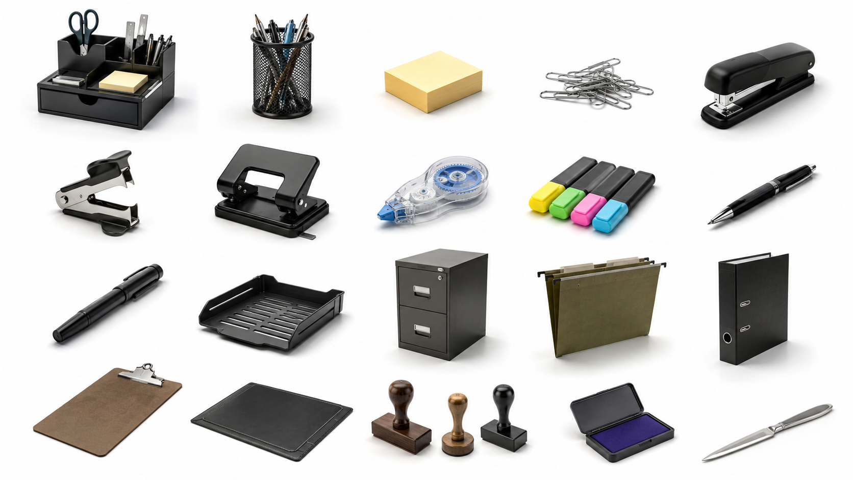 Stationery, Filing & Desk Organization — Study Room & Home Office