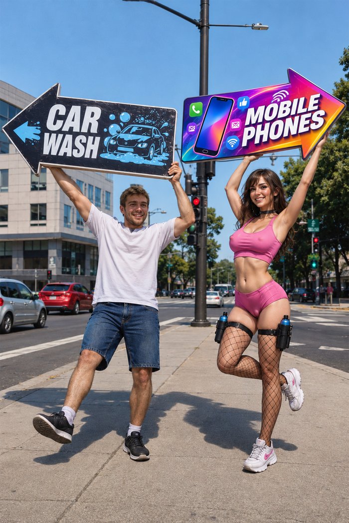 Advertising Sign Spinner