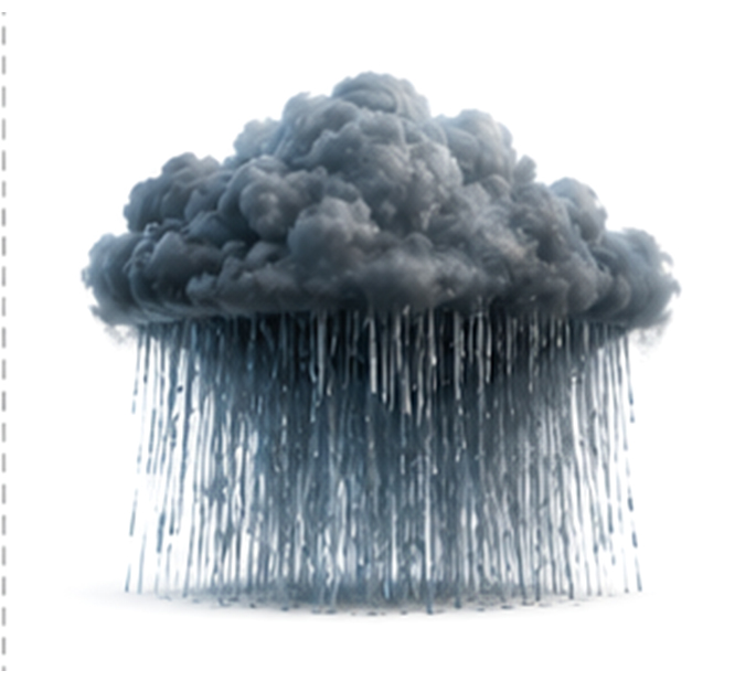 downpour / heavy rain